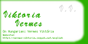 viktoria vermes business card