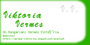 viktoria vermes business card